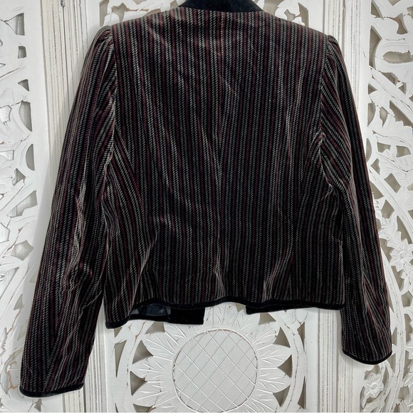 Vintage Sasson Striped Velvet Jacket - Picture 3 of 4